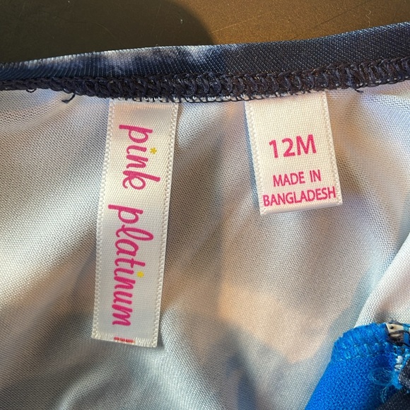 Pink Platinum swim suit, 12 months - Picture 3 of 3